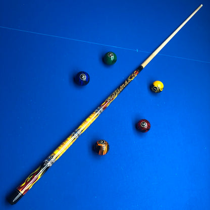 Professioneller 1/2 Split Billardqueue – hochwertiger Schaft aus hartem Ahorn, verzugsbeständig, 13 mm geschichtete Spitze und massives Edelstahlgelenk