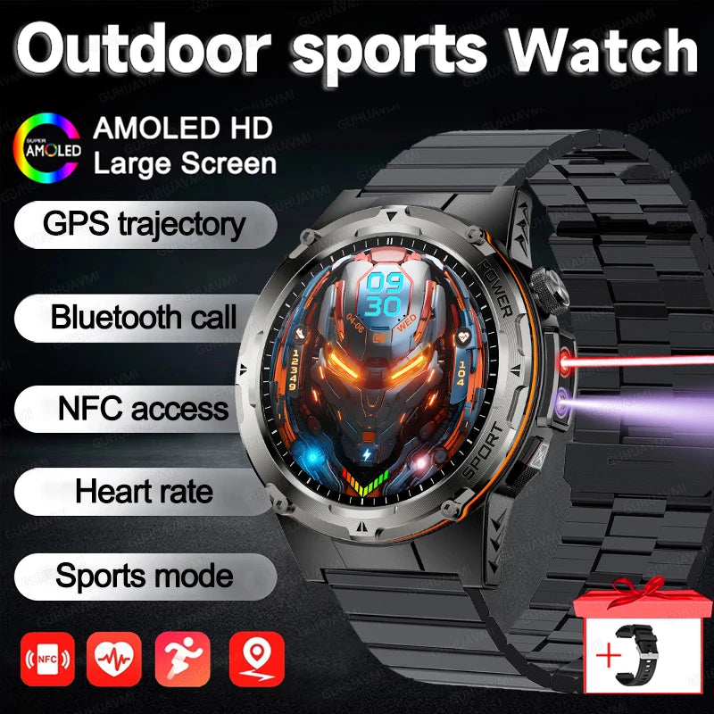 2025 NEU Beliebte Outdoor GPS-Tracker Sport Smartwatch Herren 500mAh NFC HD Anruf IP68 Tiefe Wasserdichte Uhr Herren Für Xiaomi Herren