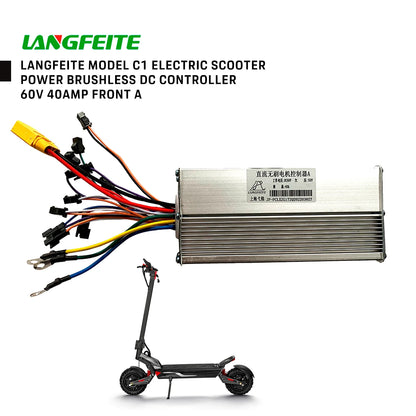 LANGFEITE-Original Electric Scooter Dual Motor C1 Controller 60V 40AMP  Brushless DC Controller  Scooters Parts