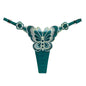 Sexy Lace Thong Women Butterfly Low Waist Panties G strings Transparent Mesh Briefs Adjustable Waist Panties Culotte Femme