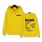 Kodak Print Fashion Men‘s Sportswear Autumn Winter Daily Street Casual Comfortable Loose Sports Hoodie