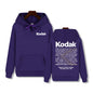 Kodak Print Fashion Men‘s Sportswear Autumn Winter Daily Street Casual Comfortable Loose Sports Hoodie
