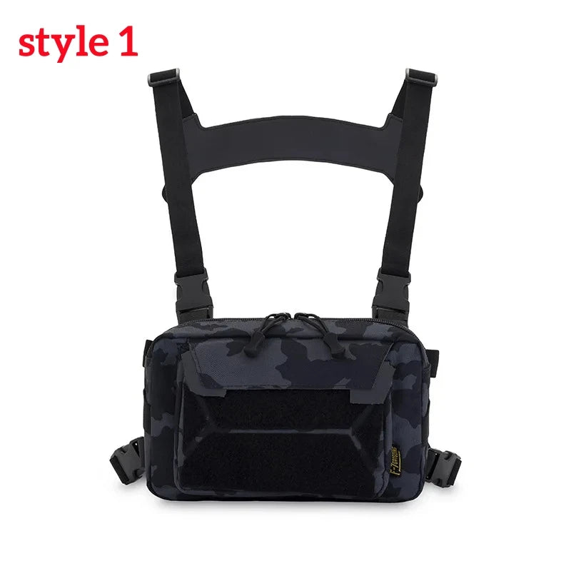 Anglerweste Angeltasche Herren Camo Angelköder Utility Brusttasche Bauchtasche Outdoor Bergsteigen Camping Wandern Jagen