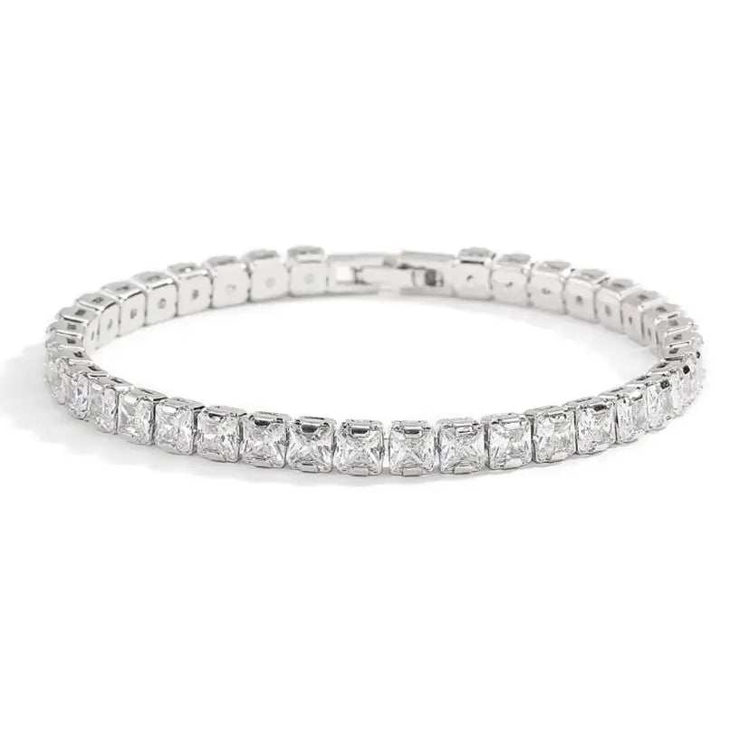 D VVS1 Moissanite Tennis Bracelet Original s925 Sterling Silver 2mm/4mm/5mm Full Diamond Bracelets for Women Man Gift