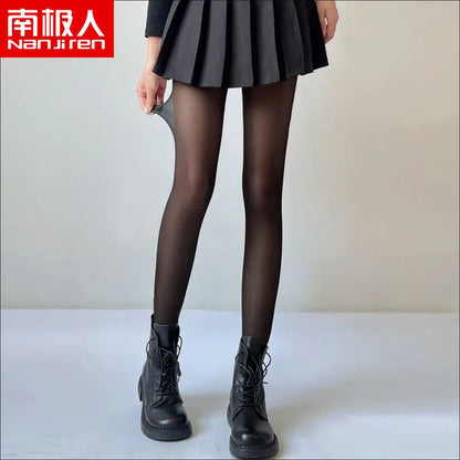 Women JK Black Stockings 6 Thickness Skin Silk Pantyhose Summer Ultra Thin Anti-hook Silk Nylon Stocking Female Sheer Tights
