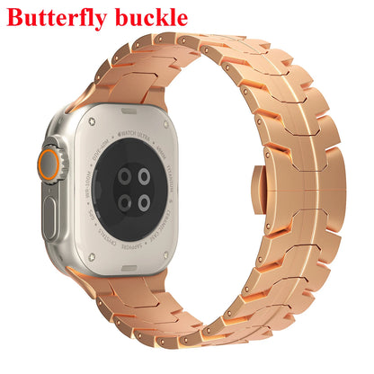 Stainless Steel Strap For Apple Watch Series 11 10 9 8 SE 3 46mm 45mm 42mm 44mm Metal Bracelet Band For iWatch Ultra 3/2/1 49mm