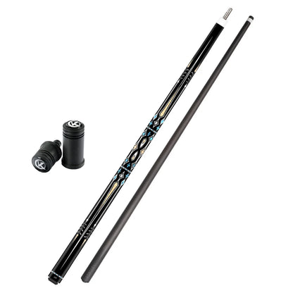 ZOKUE-Professional Billiard Cue with Case, Carom Stick, Korean 3 Cushion, Taper, 12mm Tip, 142 cm, Libre Cue with Case