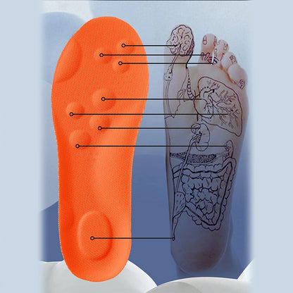 1/2/4 Paar Latex-Sporteinlegesohlen Weiche, hochelastische Schuheinlagen Orthopädische, atmungsaktive Stoßdämpfungs-Dämpfungseinlegesohlen mit Fußgewölbeunterstützung