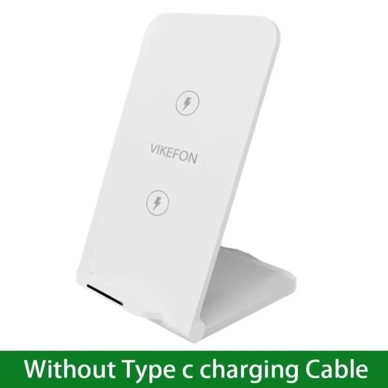 65W Wireless Charger Station Earphone Phone Fast Charging Charger Holder For iPhone 16 15 14 13 Pro Max Samsung S24 S23 Xiaomi