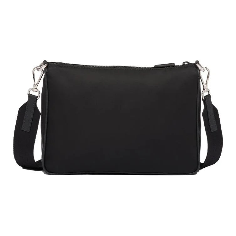 Luxury Saffiano Nylon Messenger Bag Black Men