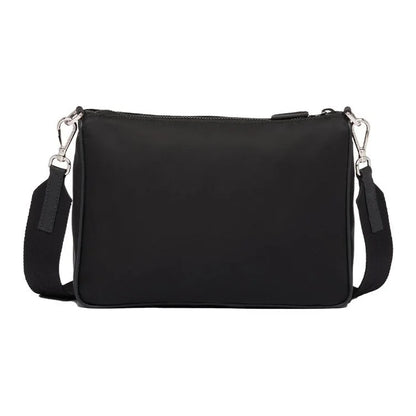 Luxury Saffiano Nylon Messenger Bag Black Men