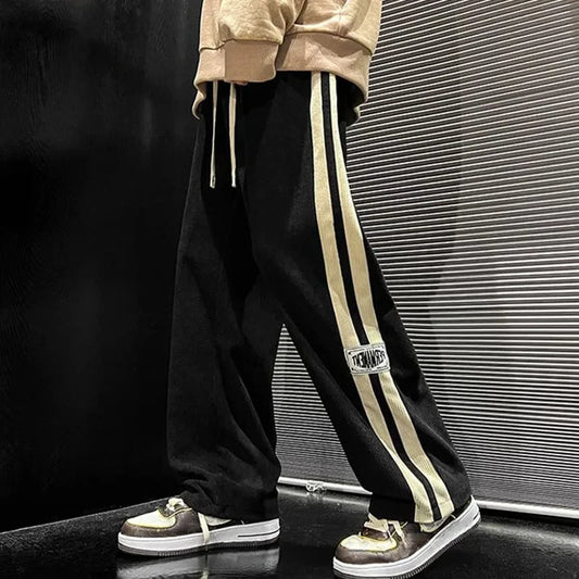Corduroy Jogger Pants Casual Streetwear Wide Leg