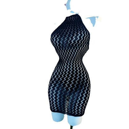 Damen Sexy Fishnet Cover-Up Ohne Bikini Hohles Bodycon-Kleid Durchsichtig Strandmode Sommer Damen Bademode DS490