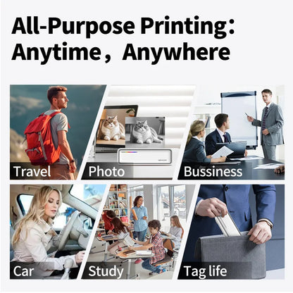 Portable A4 Bluetooth Thermal Printer for Office & Travel