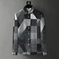 Teglex Men's Wrinkle-Free Color-Block Long Sleeve Shirt