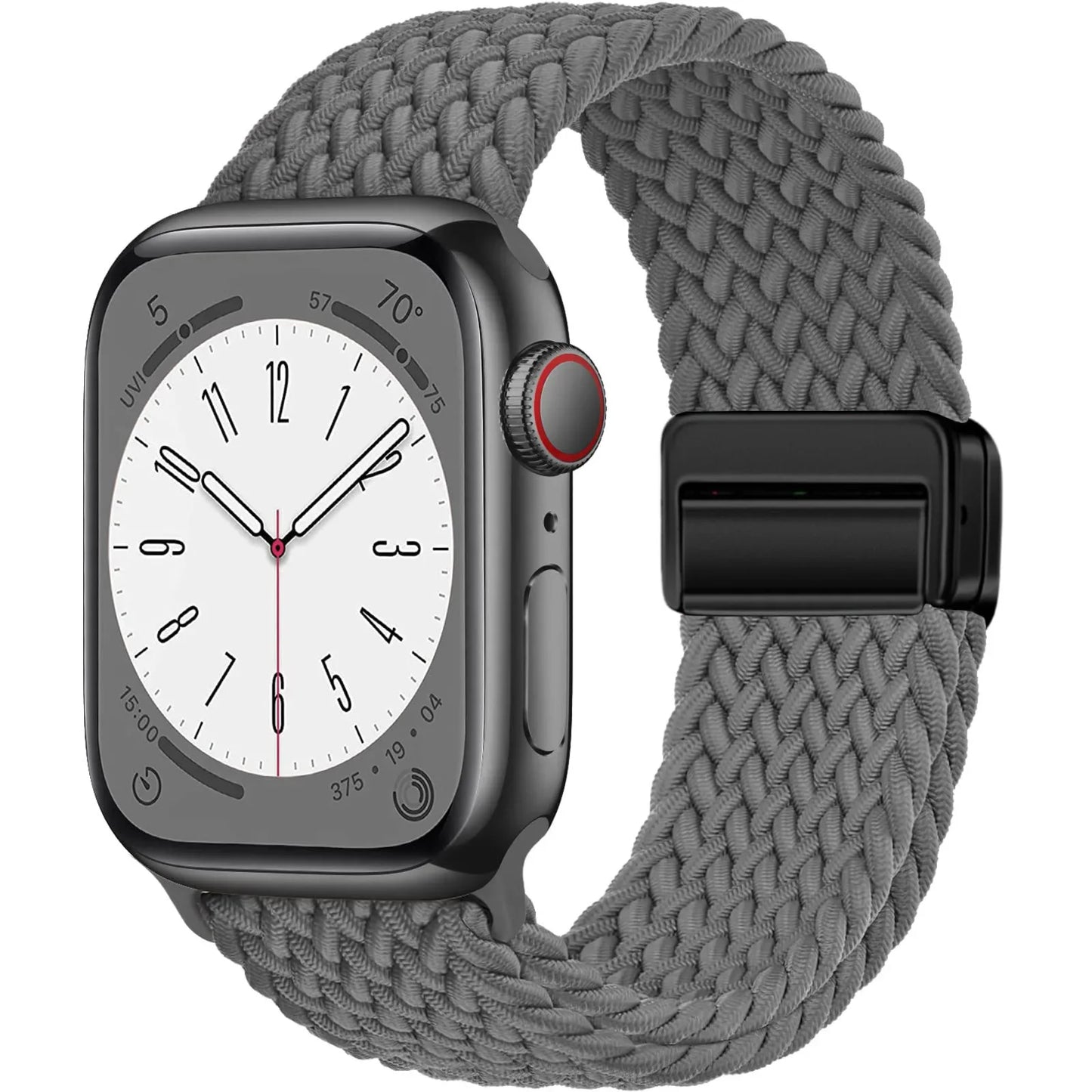 Geflochtenes Armband für Apple Watch 44mm 40mm 45mm 49mm 41mm 38mm Schnallenarmband iWatch Series SE 7 3 6 8 9 Ultra 2 Magnetisches Armband