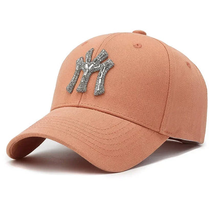 Rhinestone Baseball Cap | Women's Casual Sunshade Hat