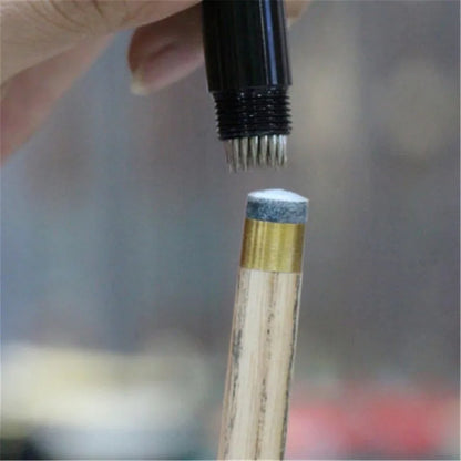 2 Styles Cue Tip Shaper Billiard Snooker Pool Cue Tip Shaper Snooker Cue Tips Multifunction Tool Shaper Scuffer Aerator Tapper