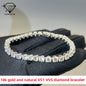 18K White Gold Diamond Tennis Bracelet VVS-VS1 IGI Certified