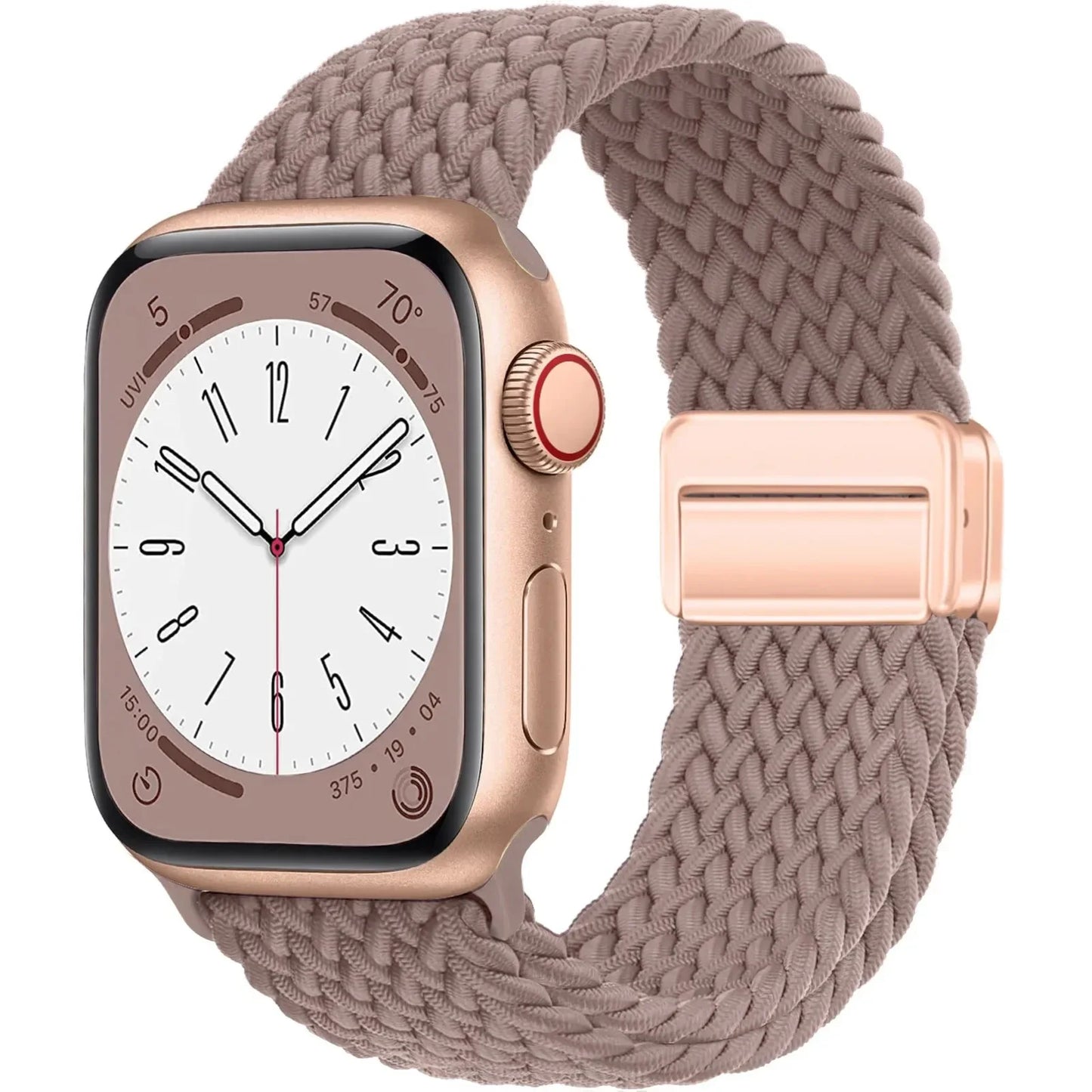 Geflochtenes Armband für Apple Watch 44mm 40mm 45mm 49mm 41mm 38mm Schnallenarmband iWatch Series SE 7 3 6 8 9 Ultra 2 Magnetisches Armband