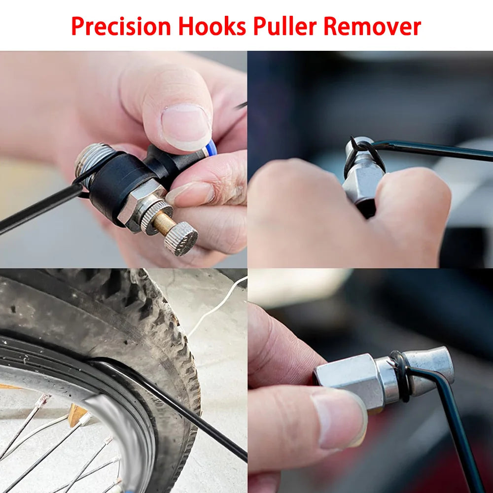 10/4 Stück Präzisions-Haken-Set, Auto Ölwellendichtring/O-Ring Dichtung Ausheber Mini Präzisionshaken Professioneller Abzieher Entferner