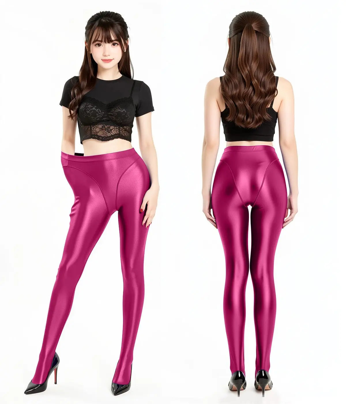 High-Density Nylon Yoga Dance Leggings Plus Size