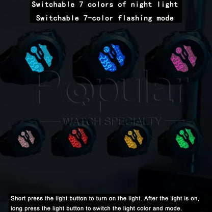 Multifunction Men's Sports Watch Waterproof Luminous Alarm Clock Men LED Digital Watch Large dial Electronic Wristwatch