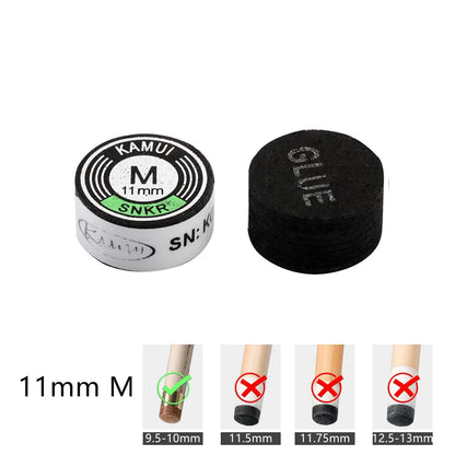 Kamui Clear Pool Cue Tips - 14mm Japanese Original