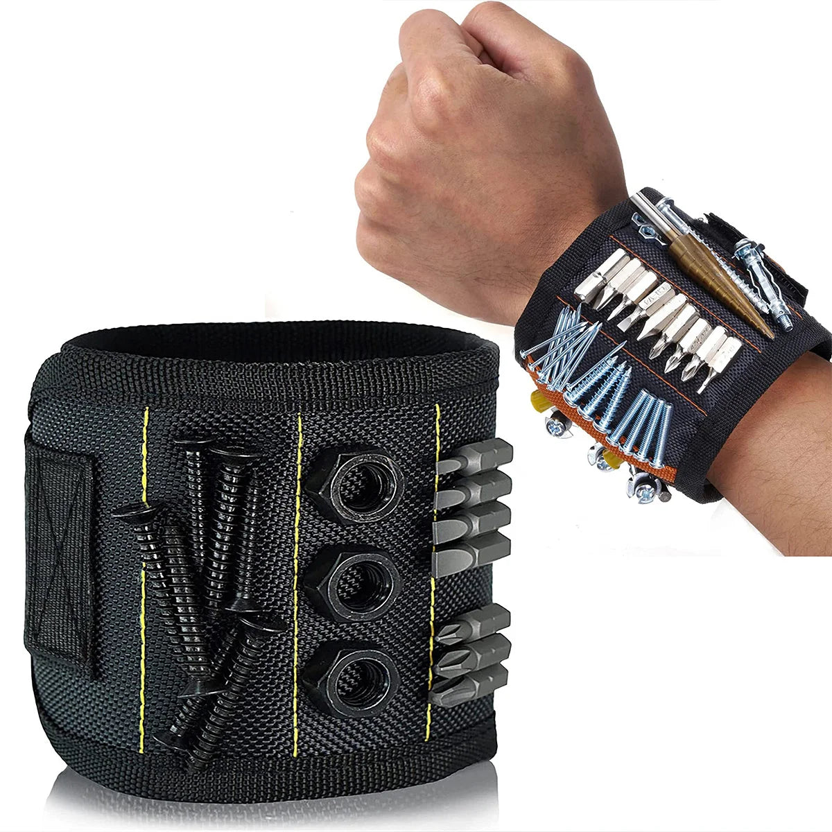 Magnetisches Armband zum Halten von Schrauben, Nägeln, Bohrern, Handgelenk-Werkzeughalter mit starken Magneten, Coole Gadgets für Männer, Frauen
