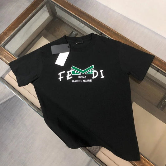 2026 Oversized New Trendy Little Monster Eyes Cotton Round Neck Short Sleeve Men's and Women's Letter Printed Couple T-shirt Top