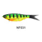 Noeby Amata Glide Swimbait Gummifisch 215mm 73g Langsam sinkende Silikon-Wobbler für Hecht Barsch Zander Glide Swimbait Angelköder