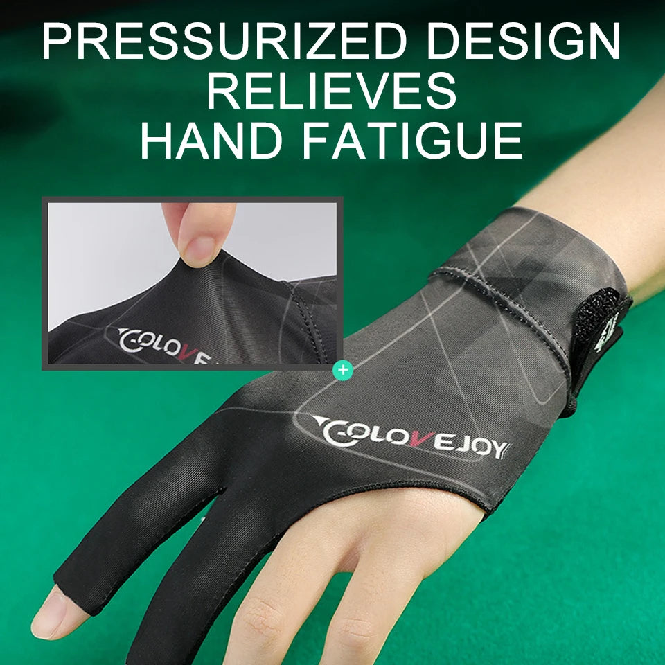 NOFOXO Open Finger Pool Glove - Breathable Snooker Billiard Glove