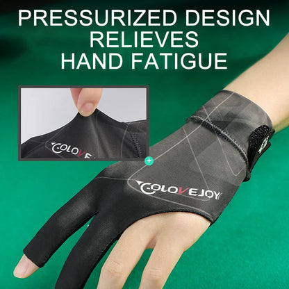 NOFOXO Open Finger Pool Glove - Breathable Snooker Billiard Glove