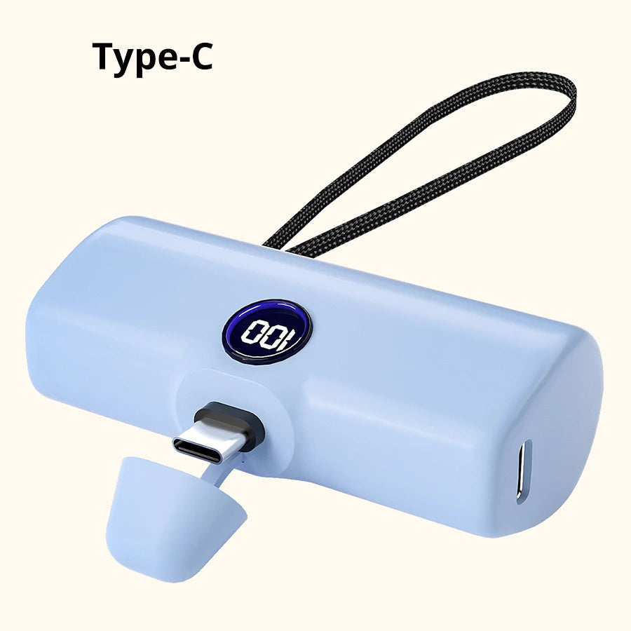Liboer Schnelllade Powerbank LED-Anzeige Externe Mobile Batterie für iPhone Samsung Xiaomi OPPO Kompakte Powerbank