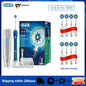 Oral B Elektrische Zahnbürste Pro 4000 3D-Reinigung Tägliche Reinigung Zähne Sichtbarer Andrucksensor 4 Modi Zahnfleischpflege Wasserdicht Wiederaufladbar
