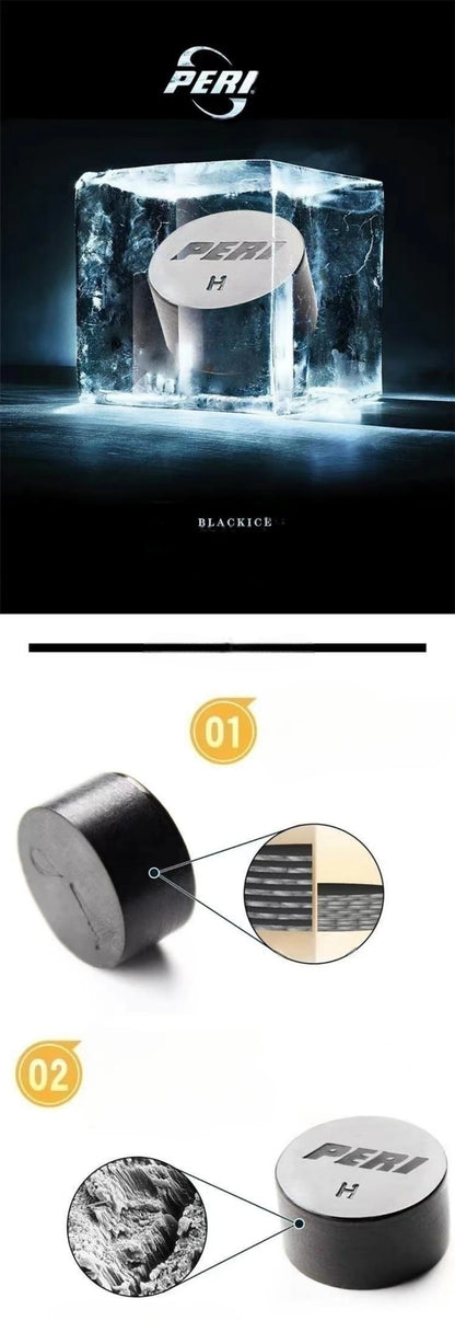 PERI Professional Black ICE Billard Queue-Spitze 14mm-Härte S/M/H