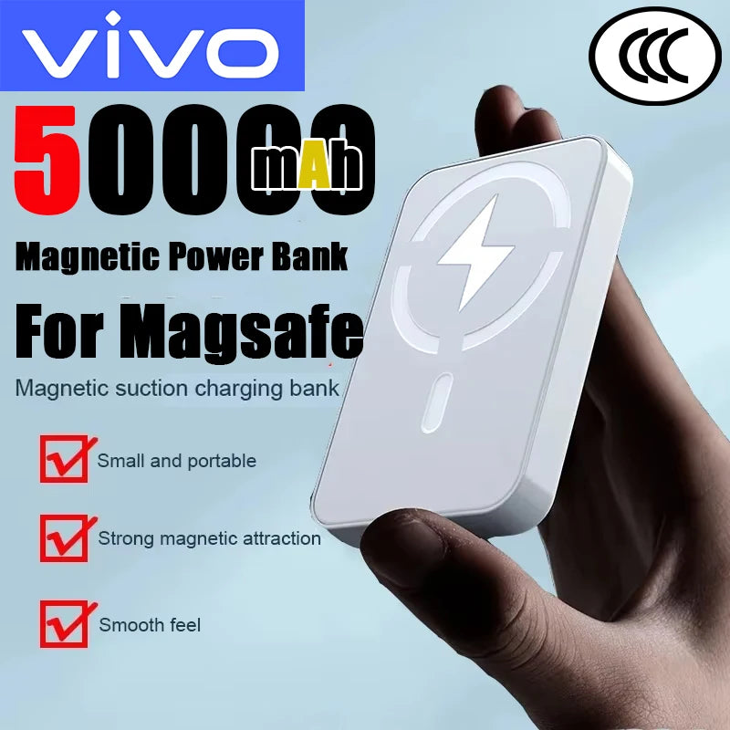 Magnetic Wireless Power Bank – MagSafe Fast Charging