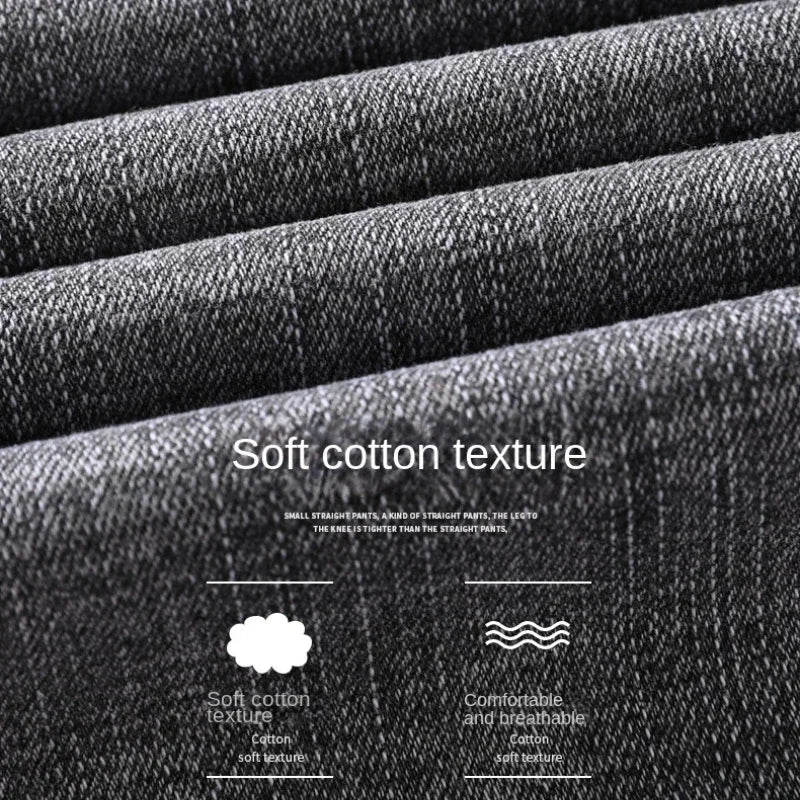 Close-up of soft cotton texture with text and icons indicating properties.