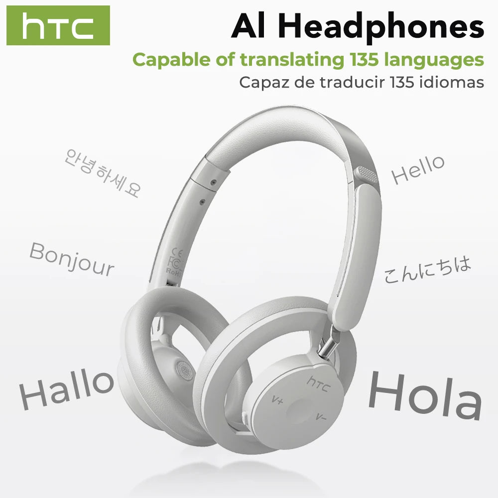 HTC HP06 Bluetooth V6.0 kabellose Open-Ear Kopfhörer faltbar druckvoller Bass Headset für PC Laptop Handy TV leicht hohl luftig