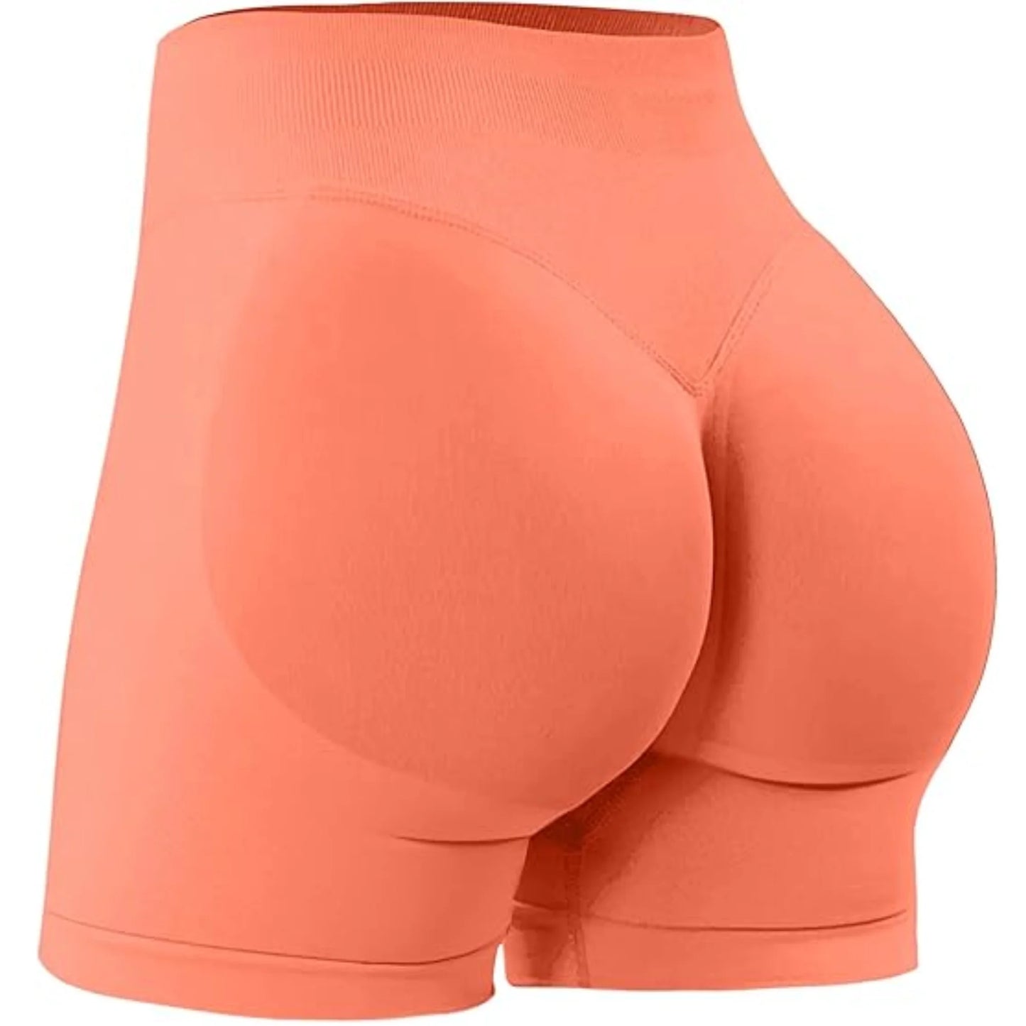 Women's Summer High Waist Yoga Shorts | Solid Color Running Fitness