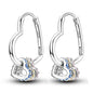 925 Sterling Silver Hoops Earrings Hypoallergenic Hoops Earrings With Zirconia Fashion High Quality Jewelry for Women Girls