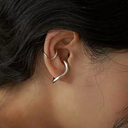 Punk Unregelmäßige Geometrische Ohrmanschetten Ohrringe für Frauen Nicht-Piercing Metall Ohrclip Ohrring Gefälschter Knorpel Mode Schmuck Party