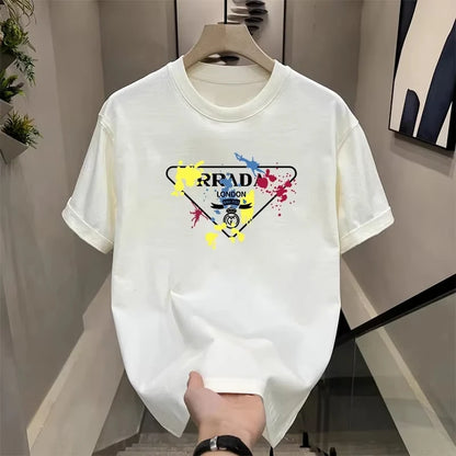 2025 Fashion Luxusmarke Bedrucktes Damen-T-Shirt Reines Baumwoll-T-Shirt Marken Atmungsaktives T-Shirt Herren Street O-Neck T-Shirt Oberteile