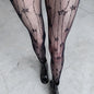 Damen Gothic Netzstrumpfhose Heiß Sexy Tattoo Spitze Strümpfe Elastische Jacquard Aushöhlen Strumpfhose Mode Mädchen Neue JK Leggings