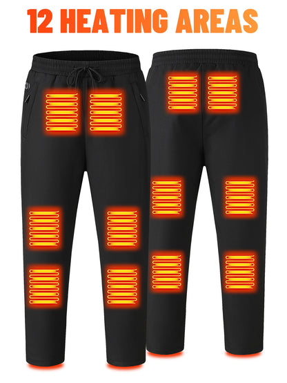 USB Electric Heated Winter Pants Thermal Hiking Ski Sports Warm Wearable Heating Technology for Outdoor Camping Trekking