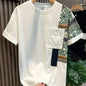 Men's Printed Pocket Panel T-Shirt | Short Sleeve