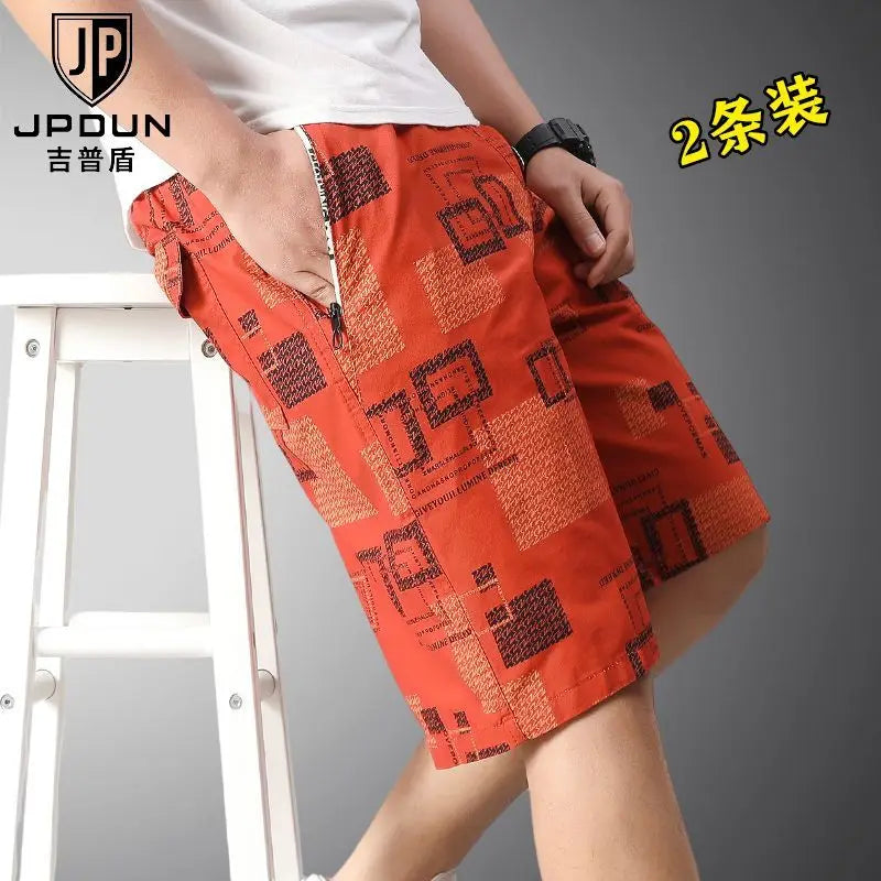Herren-Badeshorts Reine Baumwolle Locker Lässig Sommer