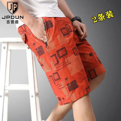Herren-Badeshorts Reine Baumwolle Locker Lässig Sommer