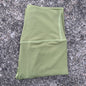 Solid Color Back Waist Pocket High Waist Yoga Legging Women Sport Cropped Pants Butter Athletic Gym Comprehensive Training Jog