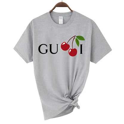 Hochwertiges Damen-T-Shirt mit Buchstaben-Print, lässige Bluse, Oberteile, Sommer, klassischer Stil, Kurzarm, Damen, Harajuku, Y2K-Tee